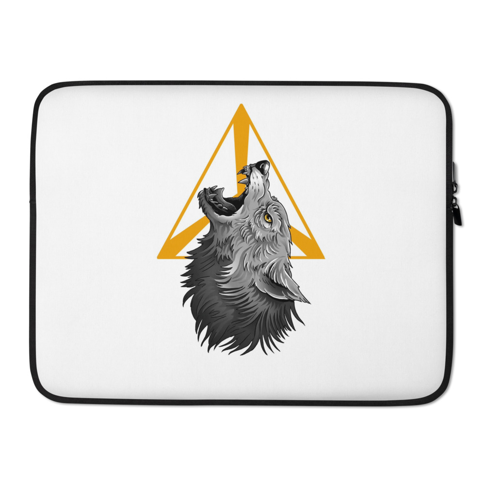 Howling Wolf Laptop Sleeve - Cinfully Twisted